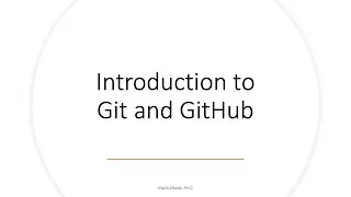 Introduction to Git and GitHub Workshop Part 1