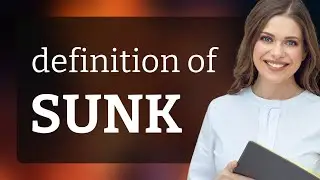 Sunk — definition of SUNK