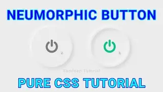 Neumorphism | Neumorphism UI Button | Pure CSS Tutorial #neumorphism #html #css