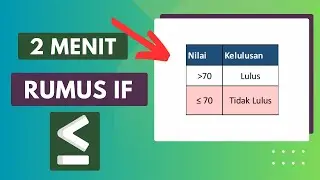 Cara If Kurang Dari Sama Dengan di Excel