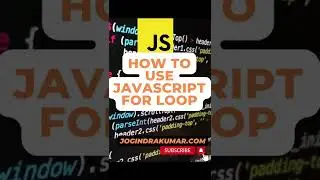 How to use JavaScript For Loop | JavaScript Basic Tutorial  #html #css #javascript #forloop #shorts