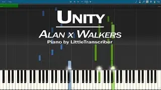 Alan x Walkers - Unity (Piano Cover) Synthesia Tutorial by LittleTranscriber