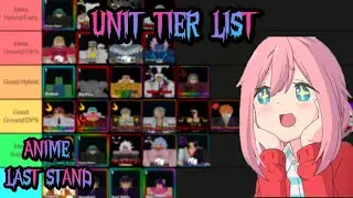 [UNIT] TIER LIST ANIME LAST STAND! UPDATE 11! | TioSussurro |