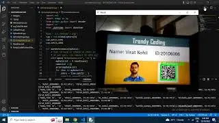 QR code scan attendance using openCV python.