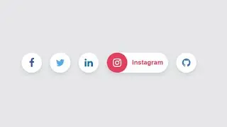 Awesome Social Media Buttons with Hover Animation Using HTML & CSS