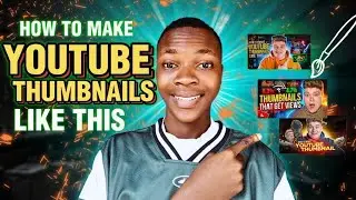 How to Make YOUTUBE THUMBNAILS that GETS VIEWS for FREE|Beginner Tutorial #youtubethumbnail