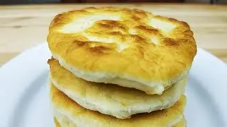 Хлебные лепешки ИЗ НИЧЕГО на сковороде. Бюджетно, просто, вкусно!