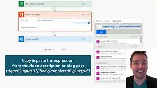 How to replace Planner task Completed by ID with display name in a Power Automate flow