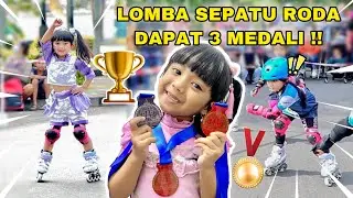 SAMANTHA LOMBA SEPATU RODA JUARA | PENTAS DANCE CLASSIC SLALOM | JATUH LAGI