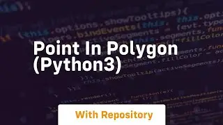 Point in polygon python3