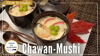 How to make delicious Chawanmushi (Japanese steamed egg custard dish) Step by step guide.