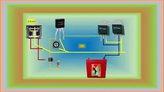 Auto cut off 12v Battery charger circuit  Mosfets Animation circuit