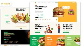 Food / Restaurant Website Design Using HTML CSS And Javascript | Food Website Design Html And Css