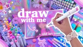 drawing myself 🌸 Q&A, old sketchbooks tour & meet the artist 2024