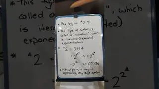 What is a tetration? (Repeated exponentiation)