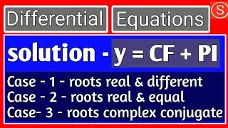 Solution of homogeneous linear ordinary differential equation with constant coefficients