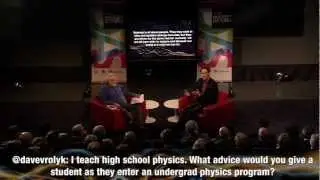 Advice for undergrad physics students - Neil Turok at 2012 Massey Lecture Kick Off