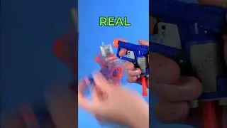 3d printed NERF dart vs real