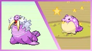 Shiny Spheal after 3,777 REs in Pokemon Ruby