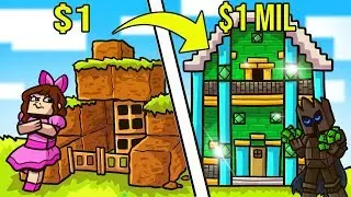 Minecraft: 1 DOLLAR HOUSE VS 1,000,000 DOLLAR HOUSE!!! Crafting Mini-Game