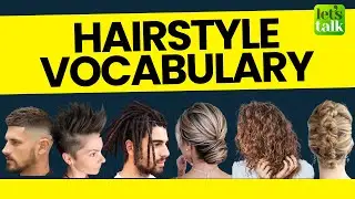 Hairstyle Vocabulary (men and women)  | Daily English Speaking Practice Lesson #shorts #vocabulary