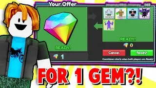 NOOB TO PRO WITH 1 GEM CHALLENGE!!! (Anime Race Clicker)