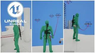 UE5.3 - Rope Simulation (Rope Swing System) | Preview 01