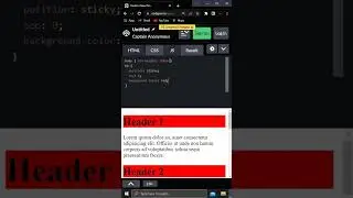 Create Multiple Sticky Headers with HTML and CSS in less than one minute #shorts