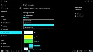 How to Enable High Contrast Theme on Windows 10