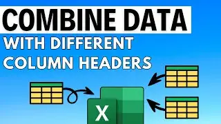 Combine Files with Different Headers in Excel Power Query!