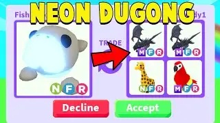 Trading FIRST NEON DUGONG in Adopt Me!