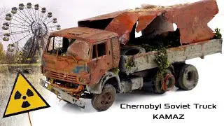 Restoration Chernobyl Truck Abandoned Soviet KamAZ rusty car