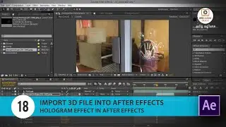 Hologram Effect in After Effects | Import 3D File into After Effects | Lesson 18/26 | Tamil Tutorial