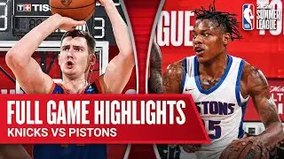 KNICKS vs PISTONS | NBA SUMMER LEAGUE | FULL GAME HIGHLIGHTS