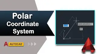 How to draw line with polar coordinate system in AutoCAD