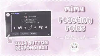 how to make reaction roles with mimu | mimu buttonresponders | 2024 slash commands 、ely. °｡˚☁