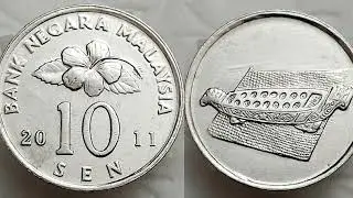 MALAYSIA 2011 10 Sen Coin VALUE + REVIEW