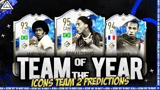 TOTY ICONS TEAM 2 PREDICTIONS | TEAM OF THE YEAR ICONS | FT. Ronaldihno, Henry, Jairzinho