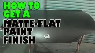 How to get a matte - flat paint finish