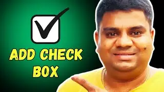 How to add Checkbox in Excel Online