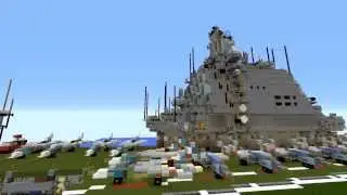 project 1153 Orel aircraft carrier in minecraft