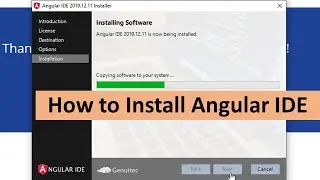 How to install Angular IDE on Windows 10