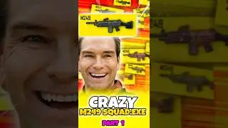 CRAZY M249 SQUAD.EXE in PUBG Mobile Part1  #pubgmobile #Pubgexe #memes