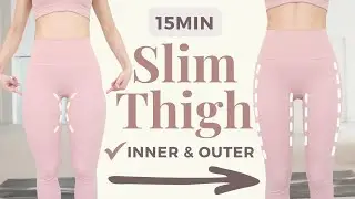 15min Intense Slim Thighs (both Inner & Outer Thigh) | No equipment at home workout