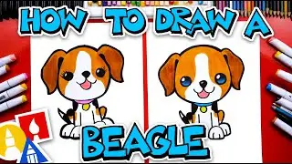 How To Draw A Cute Beagle Dog Cartoon