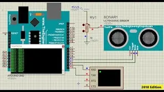 How to Add And Simulate Ultrasonic Sensor Library to Proteus ? | 2018 Edition