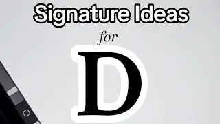 Simple Signature Ideas for Letter “D” Names | Tutorial