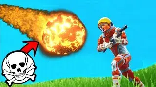 What Happens If A METEOR HITS YOU in Fortnite Battle Royale!