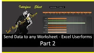 Excel Userform - Send data to any Worksheet -  Part 2