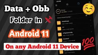 How to Access obb folder in Android 11 obb files | data obb folder create problem | obb file access